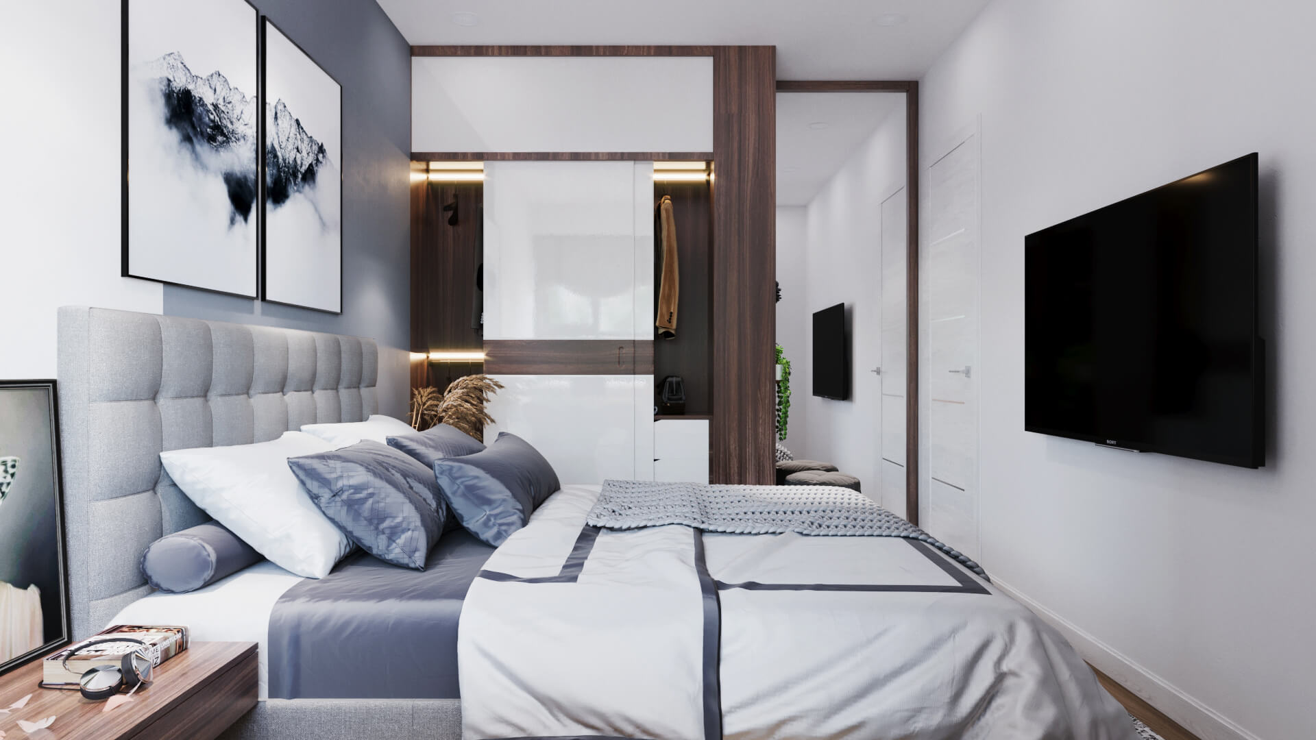 Thiết kế phòng ngủ cho biệt thự cần chú ý đến ánh sáng và màu sắc