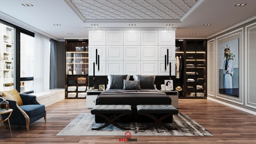 Nội thất phòng khách theo phong cách thiết kế Luxury