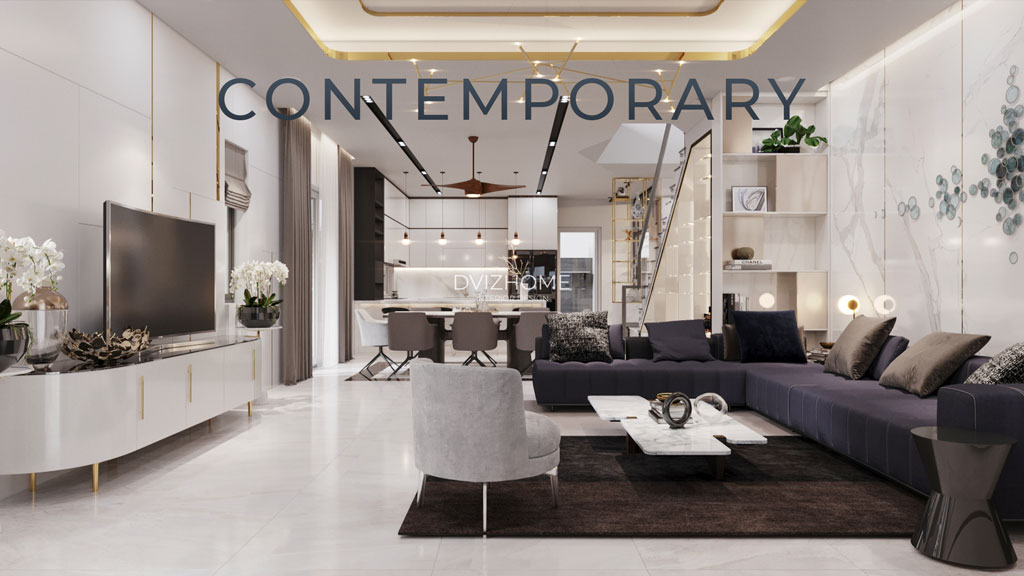 Phong cách thiết kế nội thất đương đại - Contemporary: