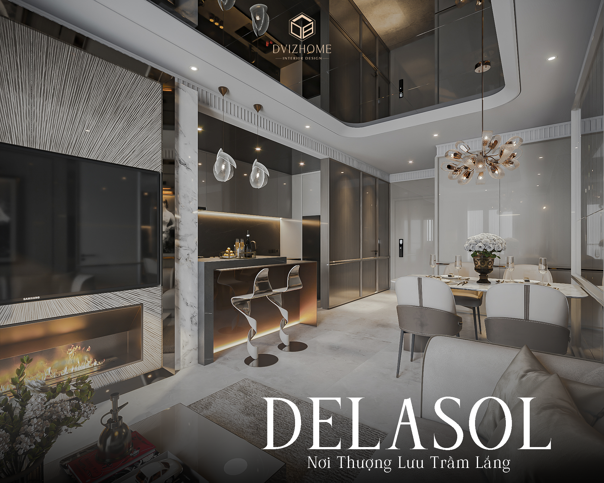 NỘI THẤT CĂN HỘ DELASOL – MODERN LUXURY