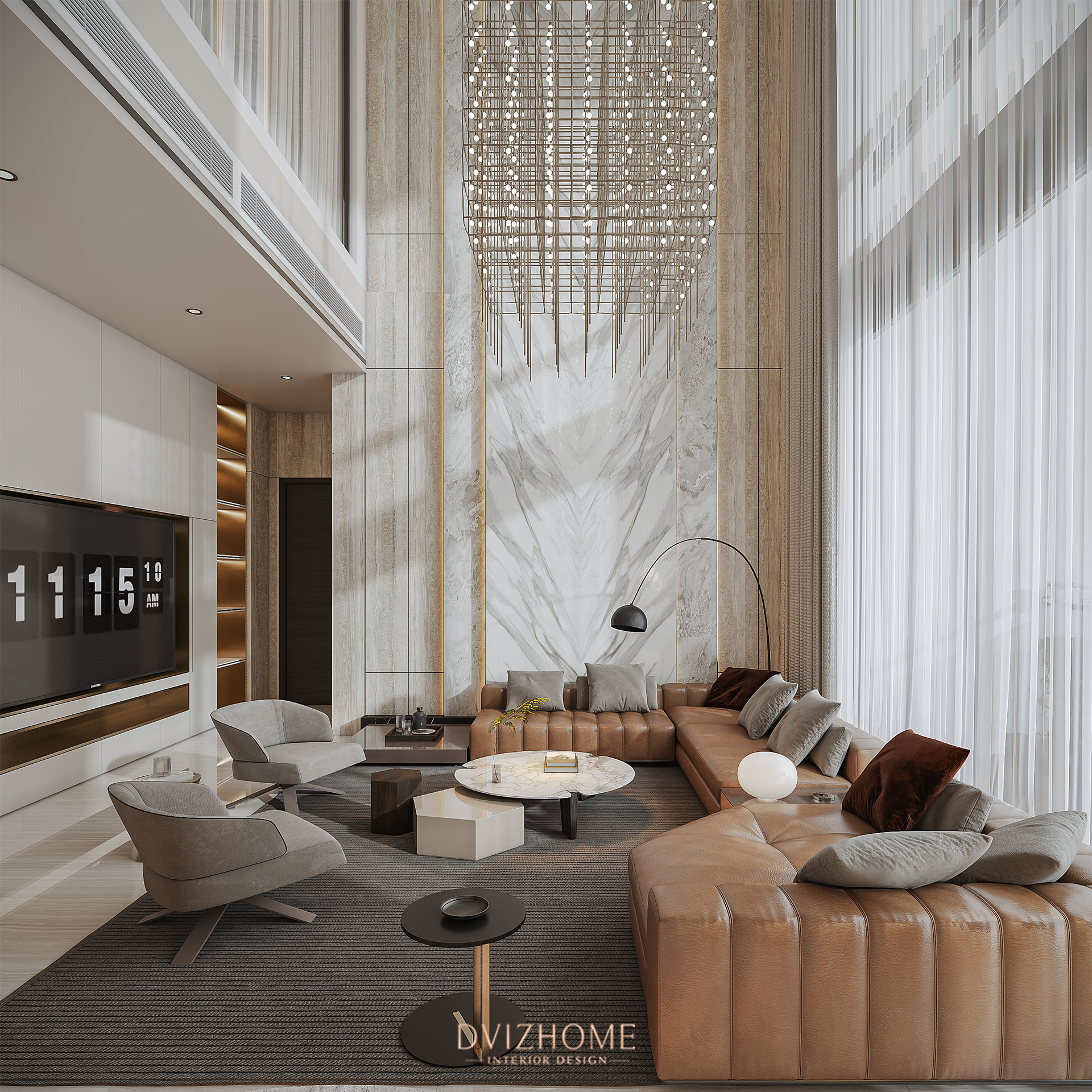 NỘI THẤT CĂN HỘ DUPLEX INFINITI RIVERPOINT – PHONG CÁCH MODERN LUXURY