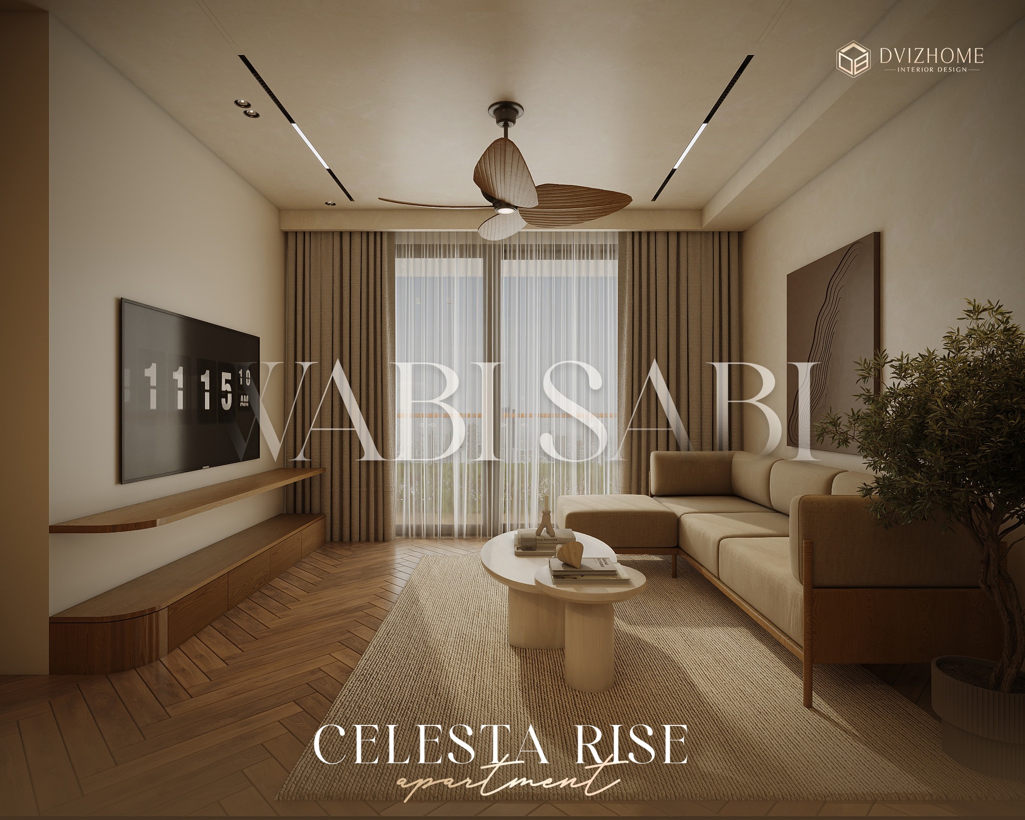 NỘI THẤT CĂN HỘ CELESTA RISE – PHONG CÁCH WABI SABI