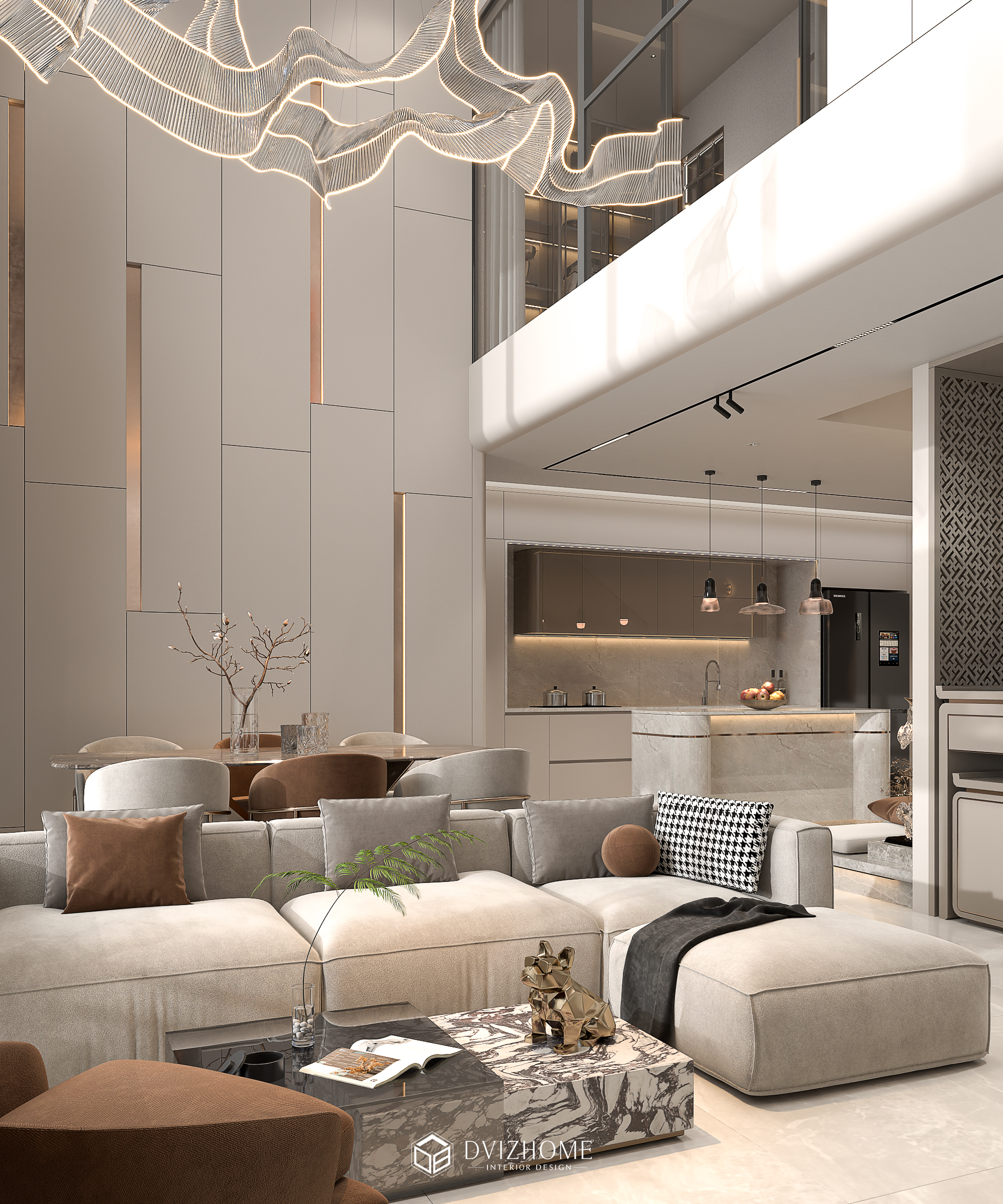 NỘI THẤT CĂN HỘ THE INFINITI – RIVIERA POINT (Q7) – PHONG CÁCH MODERN