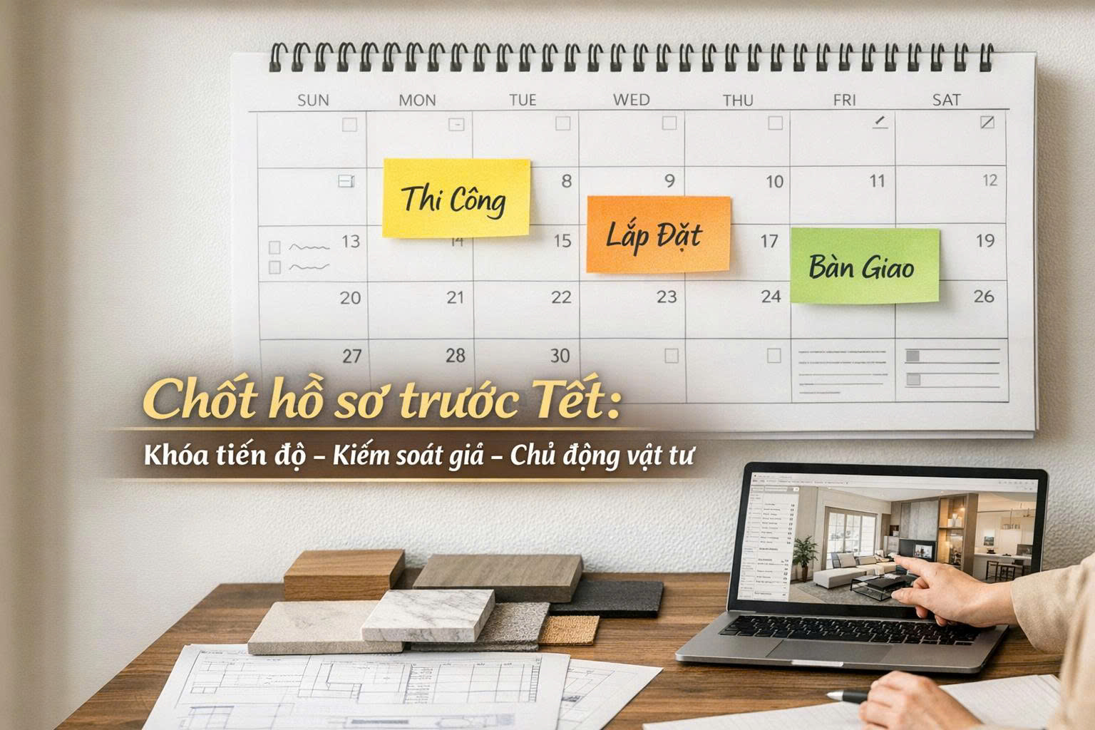 Vì sao nên chốt hồ sơ thiết kế trước Tết?