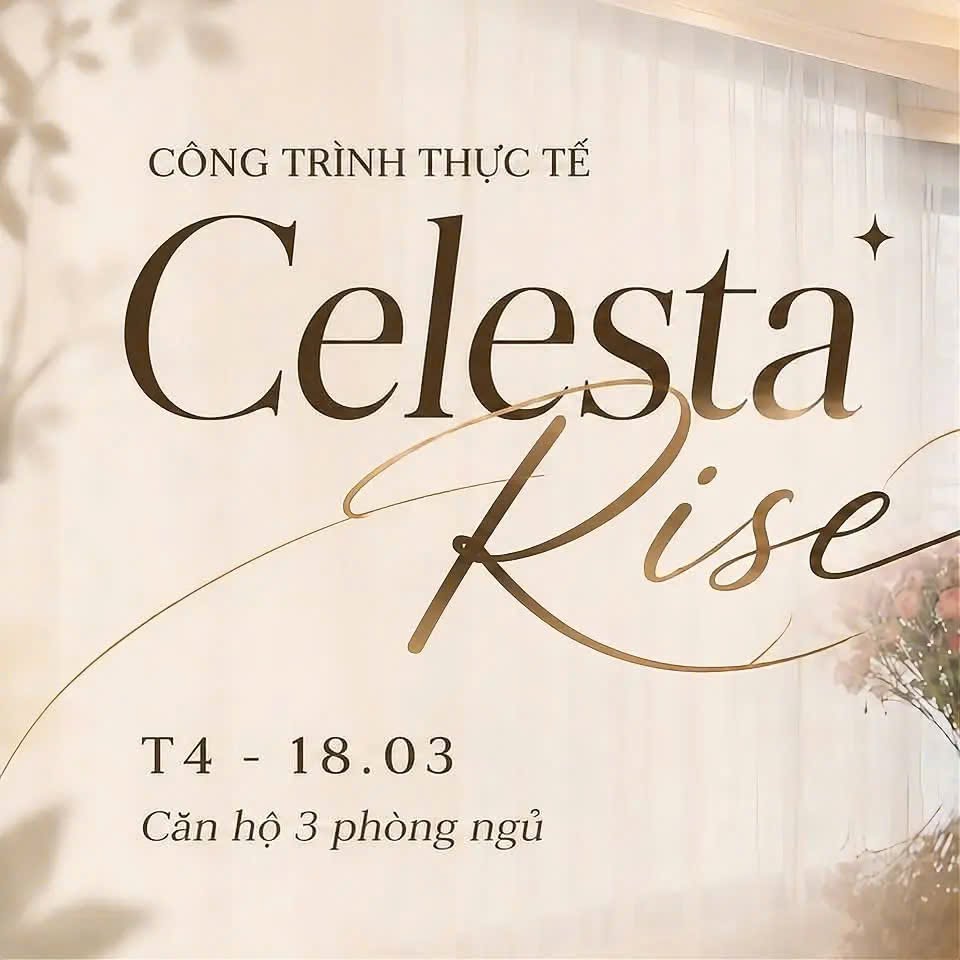 Celesta Rise | Căn hộ 3 phòng ngủ – T4.18.03 – Một tổ ấm mang tinh thần Modern Classic