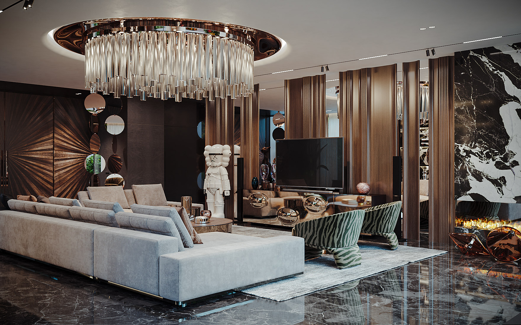 Bí Quyết Thiết Kế Phòng Khách Sang Trọng Nhưng Không Bao Giờ Lỗi Thời 12 Phong khach biet thu Luxury 07